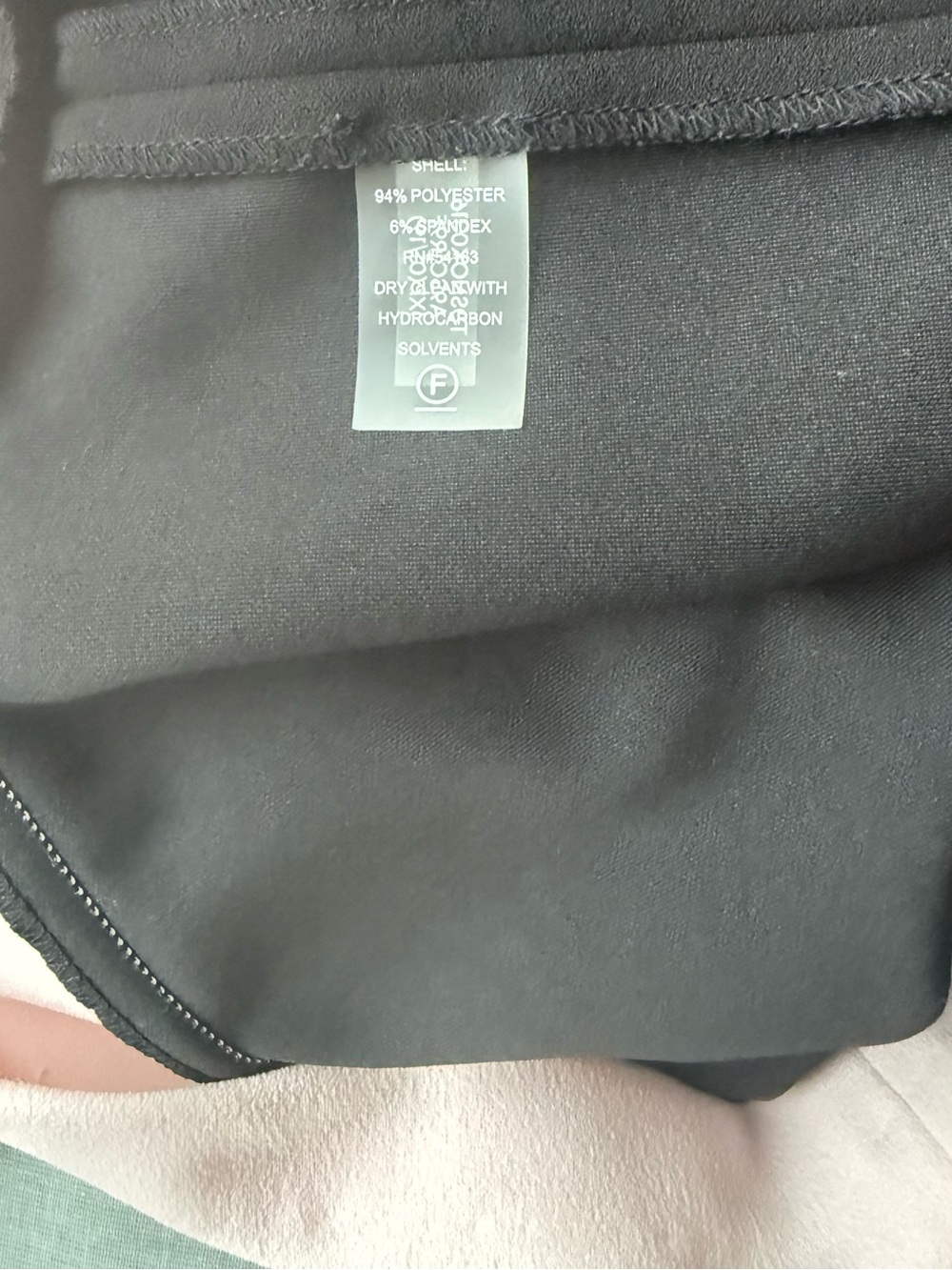 Tommy Hilfiger Black Mini Dress with Blush Pink Trim - Picture 5 of 5